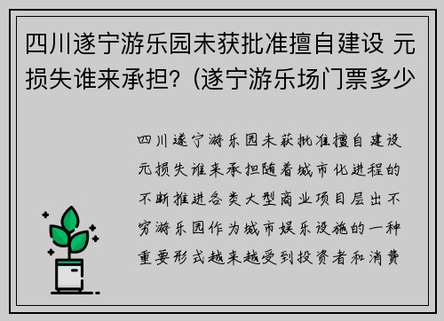 四川遂宁游乐园未获批准擅自建设 元损失谁来承担？(遂宁游乐场门票多少钱)
